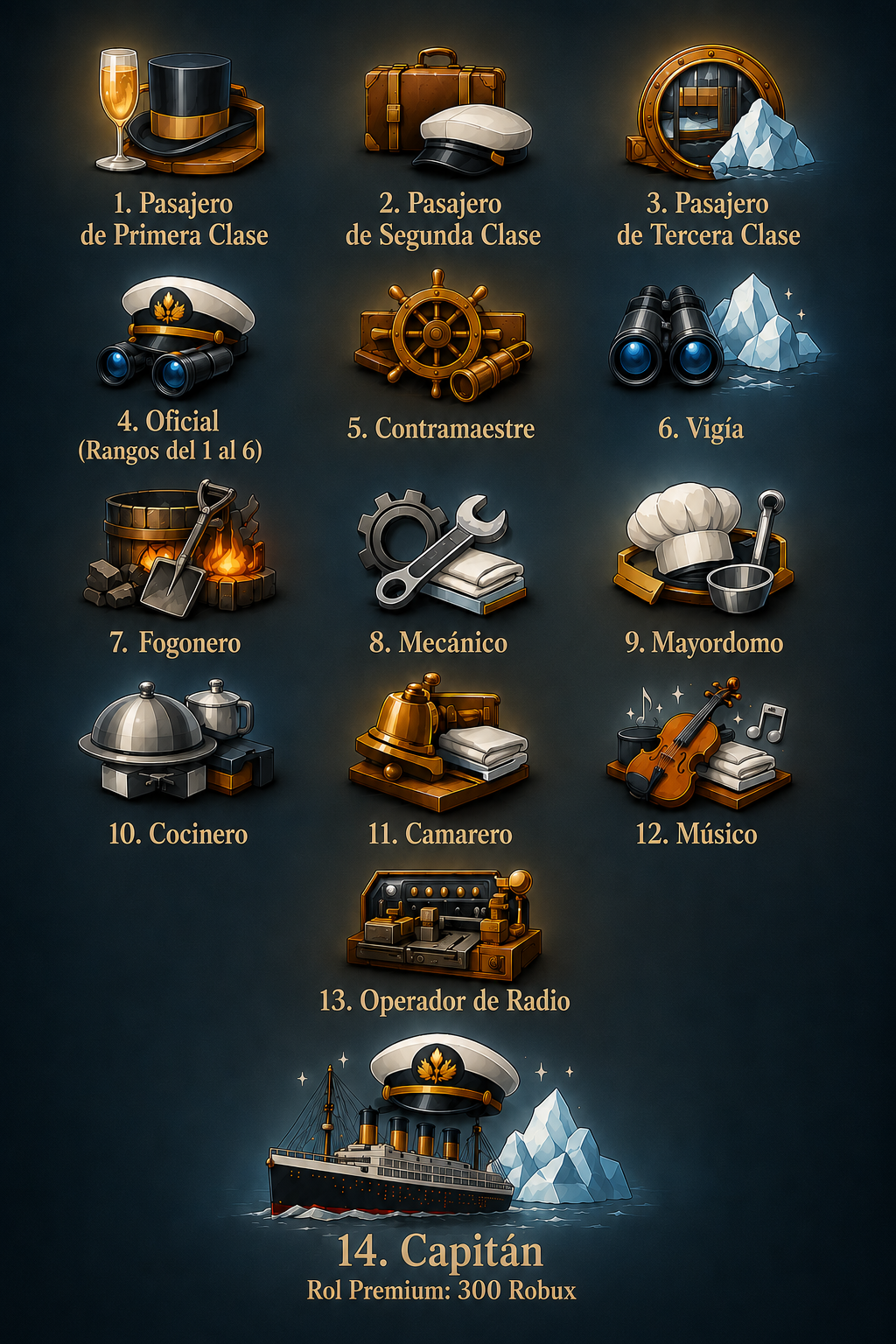 14 roles. 14 formas de sobrevivir.